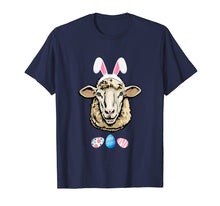 Load image into Gallery viewer, Funny Easter Sheep With Bunny Ears And Eggs T Shirt