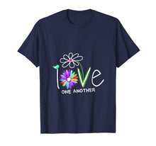 Load image into Gallery viewer, Hippie Daisy Flower Bird Love One Another T-Shirt