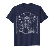 Load image into Gallery viewer, Drums T-Shirt Davinci Drummer Drumsticks Drumset Gift Tee
