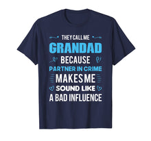 Load image into Gallery viewer, GRANDAD Gift Tshirt - Because Partner In Crime T-Shirt