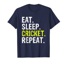 Load image into Gallery viewer, Eat Sleep Cricket Repeat Gift Sports T-Shirt