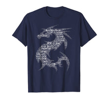 Load image into Gallery viewer, DND Dragon Word Art Tabletop Game Group T-Shirt