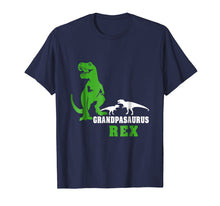 Load image into Gallery viewer, Grandpasaurus T shirt T rex Grandpa Saurus Dinosaur Men Dad