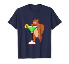 Load image into Gallery viewer, Squirrel Drinking Cocktail Funny Chipmunks Nuts Cool T-Shirt