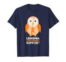 Load image into Gallery viewer, Leukemia Awareness Orange Ribbon Cute Baby Owl T-shirt