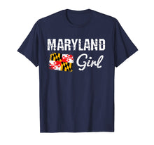 Load image into Gallery viewer, Maryland Flag Shirts Maryland Girl T-Shirt