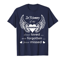 Load image into Gallery viewer, In Memory of My Grandma Guardian Angel Wings T Shirt