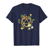 Load image into Gallery viewer, Geeky Polyhedral D20 Dice Set Plant Nerdy T-Shirt