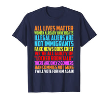 Load image into Gallery viewer, All Lives Matter Women Already Have Right Rights Shirt