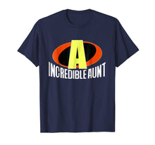 Load image into Gallery viewer, The Incredible Aunt Superhero T-Shirt for Women (Bold Text)