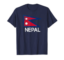 Load image into Gallery viewer, Nepalese Nepali Flag T-Shirt | Vintage Made In Nepal Gift