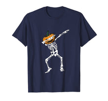 Load image into Gallery viewer, Funny Dabbing Skeleton Pumpkin Halloween Dab T-Shirt