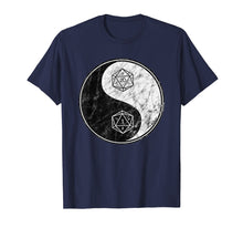 Load image into Gallery viewer, Yin Yang Dice DM T-Shirt Funny Vintage RPG Gift Tee