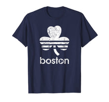 Load image into Gallery viewer, Boston Shamrock T-shirt Retro Logo Funny Boston Tee