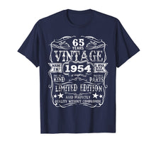 Load image into Gallery viewer, Made In 1954 65 Years Old Vintage 65th Birthday Gift T-Shirt