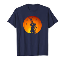 Load image into Gallery viewer, Black Cats Playing with Trombone Vintage Sunset T Shirt