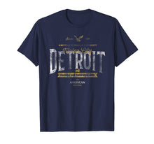 Load image into Gallery viewer, Detroit Tshirt Retro College-Style Detroit MI 1701 T-shirt