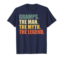 Load image into Gallery viewer, GRAMPS - THE MAN MYTH LEGEND Shirt, Gift Fathers Day T shirt