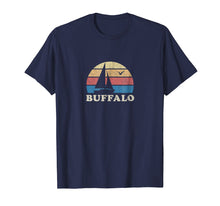 Load image into Gallery viewer, Buffalo NY T-Shirt Vintage Sailboat 70s Throwback Sunset Tee