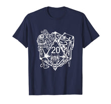 Load image into Gallery viewer, Role Playing Dungeons Gift Shirt Dice Art D20 RPG Fantasy