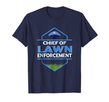 Load image into Gallery viewer, Funny Lawn Enforcement Officer Tshirt Grass Mowing Tee Men