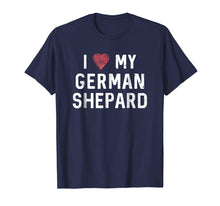 Load image into Gallery viewer, I Love My German Shepard Shirt : Dog Mom Dad Heart Gift