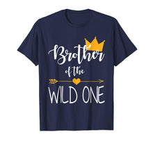 Load image into Gallery viewer, Brother of the Wild One baby first birthday funny gift shirt