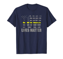 Load image into Gallery viewer, Tow Lives Matter Thin Yellow Line Tow Truck Driver Shirt