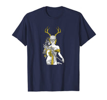 Load image into Gallery viewer, Witch T-shirt - Village Witch Pagan Wicca Deer Skull