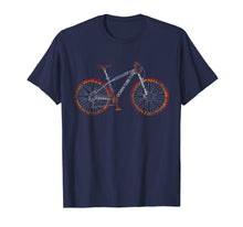 Load image into Gallery viewer, Bicycle Amazing anatomy tshirt - mountain bike fire red