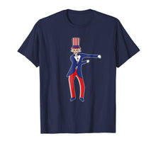 Load image into Gallery viewer, Patriotic Uncle Sam Floss Dance Shirt Red White Blue USA