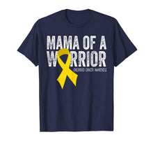 Load image into Gallery viewer, Mama of a Warrior Childhood Cancer T Shirt Ribbon Oncology