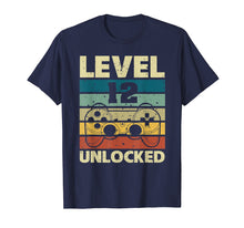 Load image into Gallery viewer, Level 12 Unlocked T-Shirt Vintage Gamer 12th Birthday Gifts