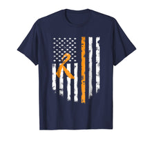 Load image into Gallery viewer, Multiple Sclerosis Awareness T-Shirt MS Ribbon American Flag
