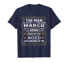 Load image into Gallery viewer, 65th Birthday Gift The Man Myth Legend March 1954 T-Shirt