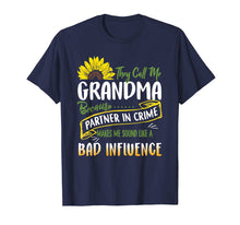 Load image into Gallery viewer, They Call Me Grandma Because Partner In Crime Sunflower Tee