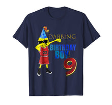 Load image into Gallery viewer, 9 YR OLD Dabbing Emoji Basketball Birthday Boy Party Shirt
