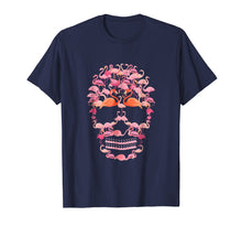 Load image into Gallery viewer, Retro Pink Flamingo Skull T-Shirt
