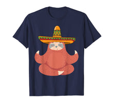 Load image into Gallery viewer, Sloth With Sombrero Mexican Fiesta Cinco De Mayo Tshirt