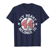 Load image into Gallery viewer, My heart belongs to #44 Baseball Softball Player Shirt
