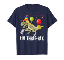 Load image into Gallery viewer, Raws I'm Three-rex 3rd Birthday Boy Toddler Kid Dinosaur