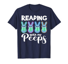 Load image into Gallery viewer, Funny Reading With My Peeps Book Reading Easter T Shirt