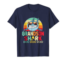 Load image into Gallery viewer, Retro Vintage Grandson Sharks Tshirt Gift For Daddy
