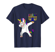 Load image into Gallery viewer, Unicorn Dabbing Hanukkah T-Shirt