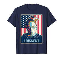 Load image into Gallery viewer, Notorious RBG I Dissent tshirt American Flag
