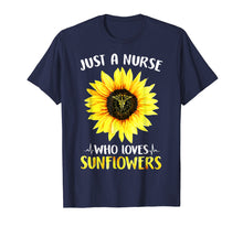 Load image into Gallery viewer, Cool Just A Nurse Who Love Sunflowers T-Shirt Nurse Gift