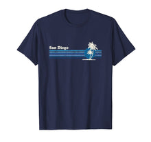 Load image into Gallery viewer, San Diego CA T-Shirt Vintage 80s Palm Trees Sunset Tee