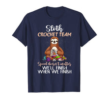 Load image into Gallery viewer, Sloth Crochet Team Speed Doesn't Matter Funny T-Shirt