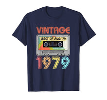 Load image into Gallery viewer, August 1979 40th Birthday Shirt | Mens Womens Vintage 1979 T-Shirt