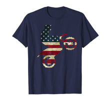 Load image into Gallery viewer, Motocross Dirt Bike tshirt American Flag Gift Brap Shirt Dad